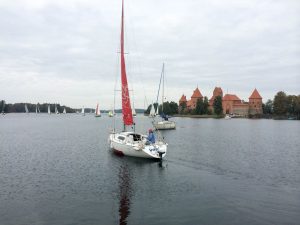 trakai town lithuania sailing